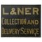 L & NER Eisenbahnschild aus Holz, 1920er 1