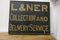 L & N E R Wooden Railway Sign, 1920s, Image 2