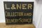 L & N E R Wooden Railway Sign, 1920s 5