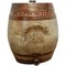 Large 19th Century Stoneware Brandy Barrel with Royal Coats of Arms, 1880s, Image 1