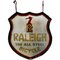 Double Sided Raleigh Bike Advertising Shop Sign in Glass, 1920s 1