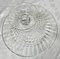 Large French Tazza Diamond Patterned Crystal Pedestal Fruit Dish, 1950s 6