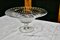 Large French Tazza Diamond Patterned Crystal Pedestal Fruit Dish, 1950s 3