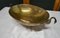 Indian Oval Beaten Brass Dish with Swan Handles, 1900s 6