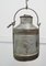 Large Galvanised Metal Milk Churn with Iron Strapping, 1890s 3