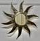 French Industrial Sunburst Mirror in Polished Steel, 1960s 5