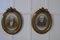 Large Portrait Photographs in Oval Ormolu Frames, 1890, Set of 2 7