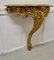 French Gilt Console or Hall Table and Mirror, 1880s, Set of 2 9
