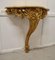 French Gilt Console or Hall Table and Mirror, 1880s, Set of 2 4