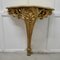 French Gilt Console or Hall Table and Mirror, 1880s, Set of 2 5