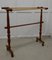 French Oak and Brass Towel Rail, 1890s, Image 3