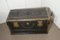 French Country House Leather and Brass Bound Chest 2