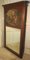 Large 19th Century French Oak Trumeau Mirror, Oil on Canvas, 1890s 2