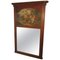 Large 19th Century French Oak Trumeau Mirror, Oil on Canvas, 1890s 1