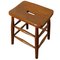 Beech and Elm Farmhouse Kitchen Stool, 1880s, Image 1