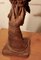 Verwitterte gusseiserne Statue eines Falken auf behandschuhter Hand, 1900er 9