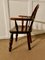 Frühes 19. Jh. Childs Country Carver Chair aus Buche & Ulmenholz, 1800er 2