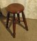 Victorian Elm Farmhouse Kitchen Stool, 1880s 5