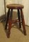 Victorian Elm Farmhouse Kitchen Stool, 1880s 6