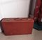 Art Deco French Leather Suit Case with Original Canvas Cover, 1920s 3
