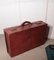 Art Deco French Leather Suit Case with Original Canvas Cover, 1920s 2