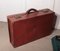 Art Deco French Leather Suit Case with Original Canvas Cover, 1920s 4
