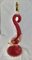 Venetian Hollywood Regency Red Murano Glass Fish/Dolphin Table Lamp, 1940s, Image 6