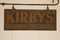 Hängendes Edwardianisches Kirbys Ladenschild, 1910er 2