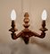 Carved Giltwood Twin Wall Lights, 1900s, Set of 3, Image 2