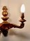 Carved Giltwood Twin Wall Lights, 1900s, Set of 3, Image 5