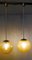 Lámparas colgantes de cromo y esfera grande de ámbar, 1960. Juego de 6, Imagen 7