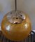 Lámparas colgantes de cromo y esfera grande de ámbar, 1960. Juego de 6, Imagen 3