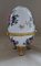 Vintage Rose Chintz Egg Shaped Ceramic Trinket Box with Hinged Lid, 1990s 2