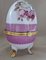 Vintage Rose Chintz Egg Shaped Ceramic Trinket Box with Hinged Lid, 1990s 6