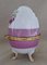 Vintage Rose Chintz Egg Shaped Ceramic Trinket Box with Hinged Lid, 1990s 5