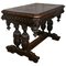 19th Century Green Man Carved Oak Hall or Centre Table, 1870s 1