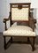 French Gothic Walnut Library Throne Chairs, 1870, Set of 2, Image 5