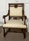 French Gothic Walnut Library Throne Chairs, 1870, Set of 2, Image 4