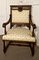 French Gothic Walnut Library Throne Chairs, 1870, Set of 2, Image 7