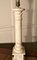 Large White Marble Corinthian Column Table Lamp, 1900s 2