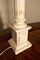 Lampada da tavolo grande a forma di colonna corinzia in marmo bianco, inizio XX secolo, Immagine 4