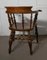 19th Century Elm and Ash Smokers Bow Office or Desk Chair, 1880s 4