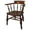19th Century Elm and Ash Smokers Bow Office or Desk Chair, 1880s, Image 1