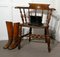 19th Century Elm and Ash Smokers Bow Office or Desk Chair, 1880s 8