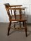 19th Century Elm and Ash Smokers Bow Office or Desk Chair, 1880s 2