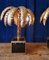 French Palm Tree Tole Ware Table Lamps, 1980s, Set of 2 8