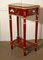 Red Lacquer Chinoiserie Side Table, 1980s 5