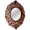 Geschnitzter islamischer ovaler Spiegel, 1900er 1