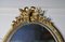 Large French Rococo Oval Gilt Wall Mirror, 1870s 7