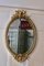 Large French Rococo Oval Gilt Wall Mirror, 1870s 4